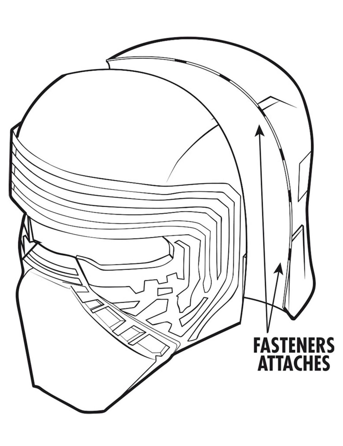 Kylo Ren Star Wars VII™ Helm-Maske für Erwachsene