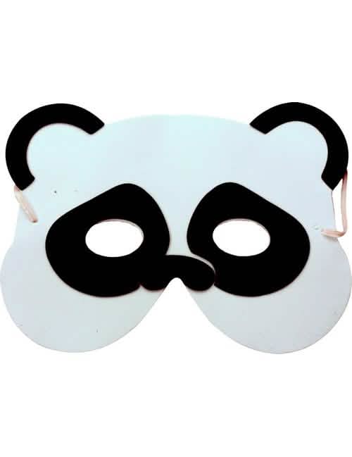 Masque panda pour enfant blanc et noir