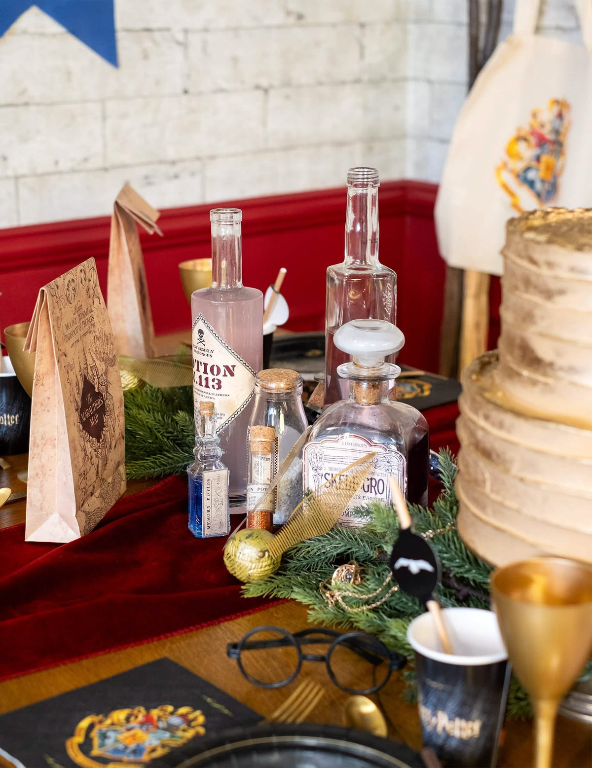 Geschenk-Flasche aus Glas mit 12 cm Höhe