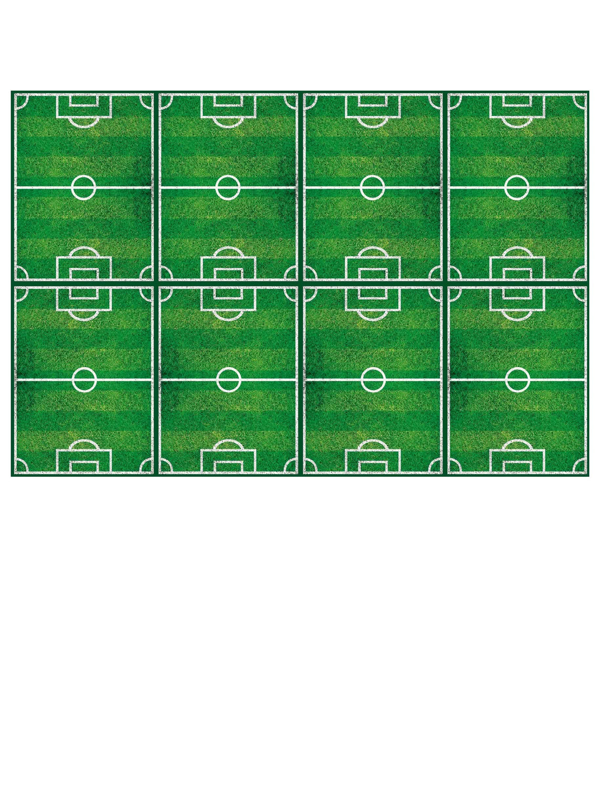 Nappe en plastique football pour fête verte motif terrain de foot