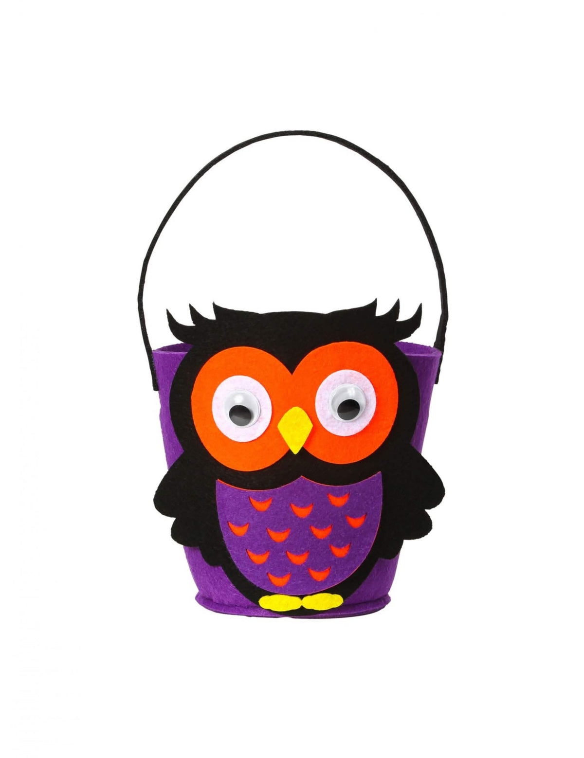 Kleiner Eulenkorb für Kinder Violett und Schwarz