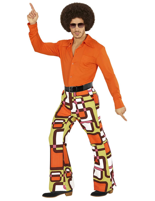 Disco Groovy Schlag-Hose für Herren bunt