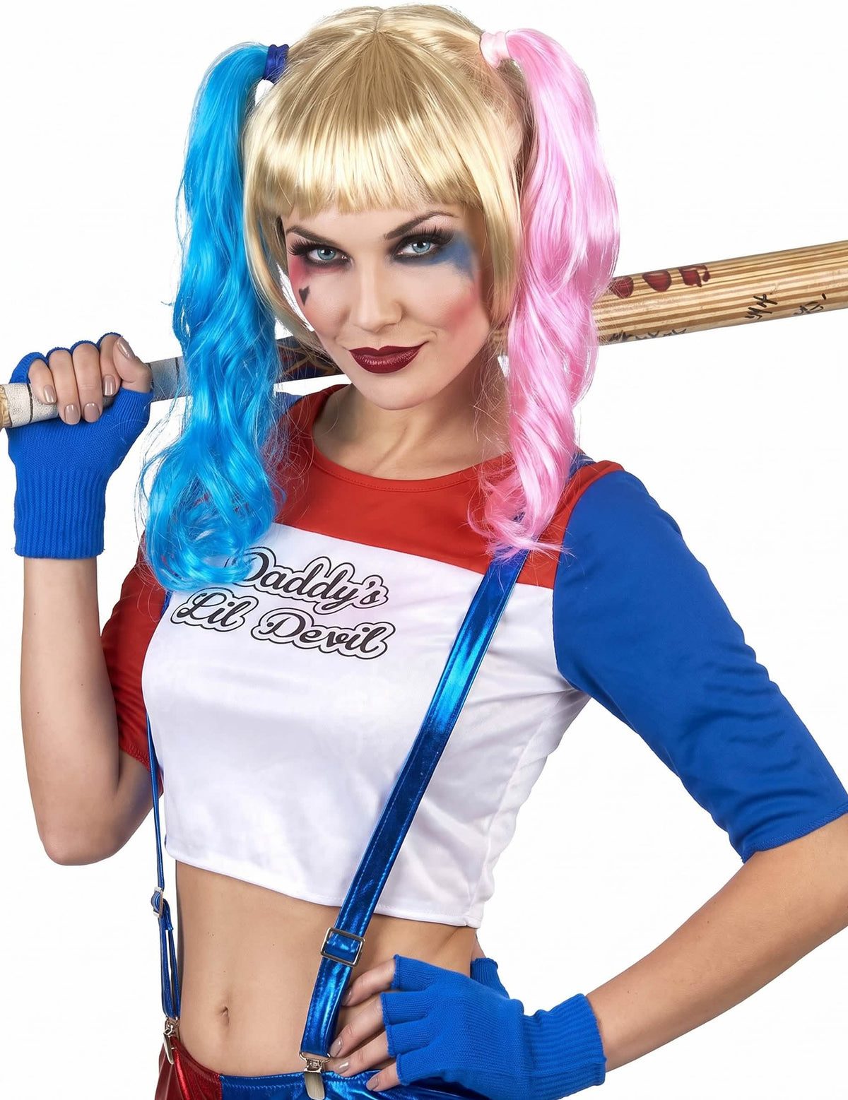 Harlekin Perücke für Damen