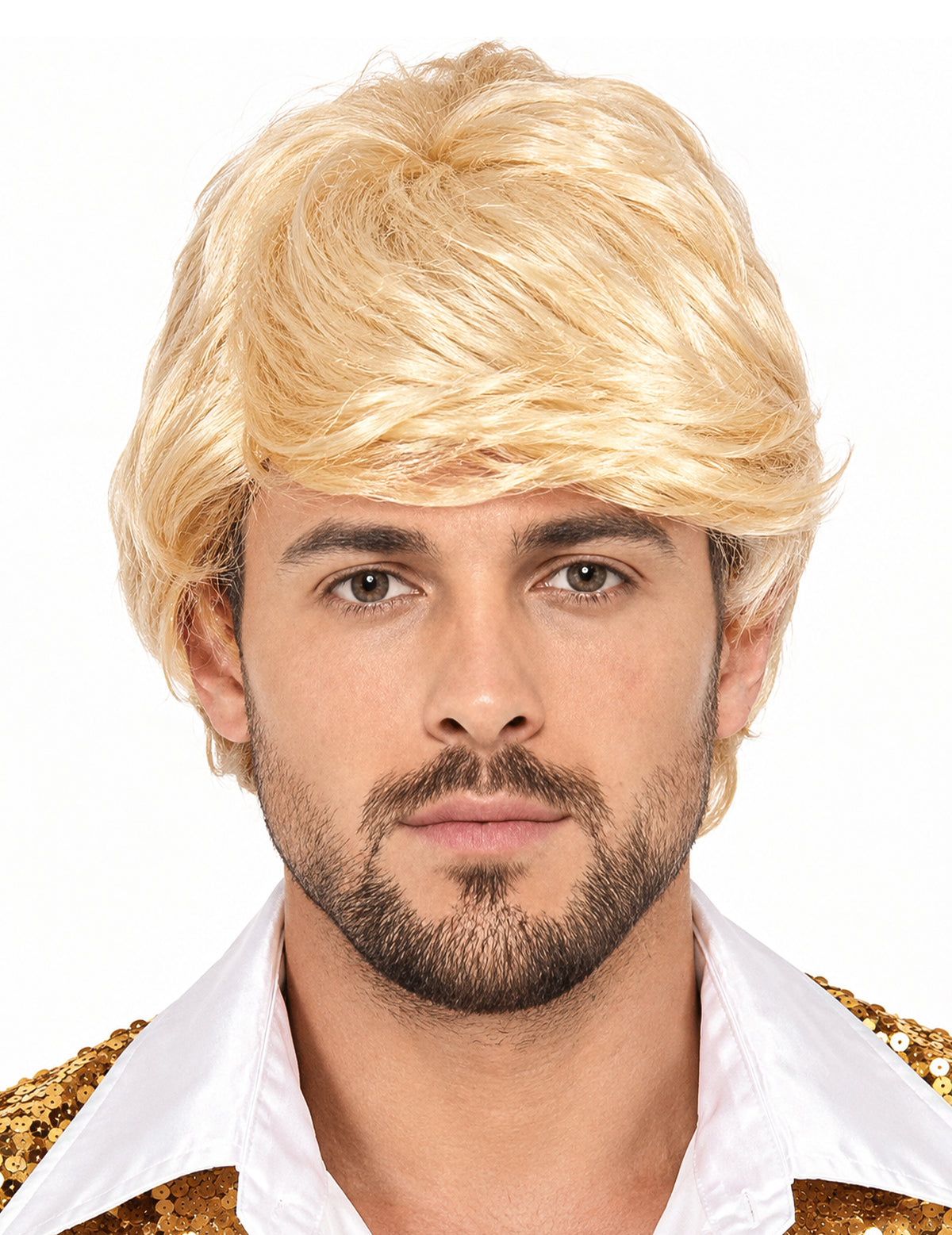 Blonde Kurzhaar-Perücke für Männer