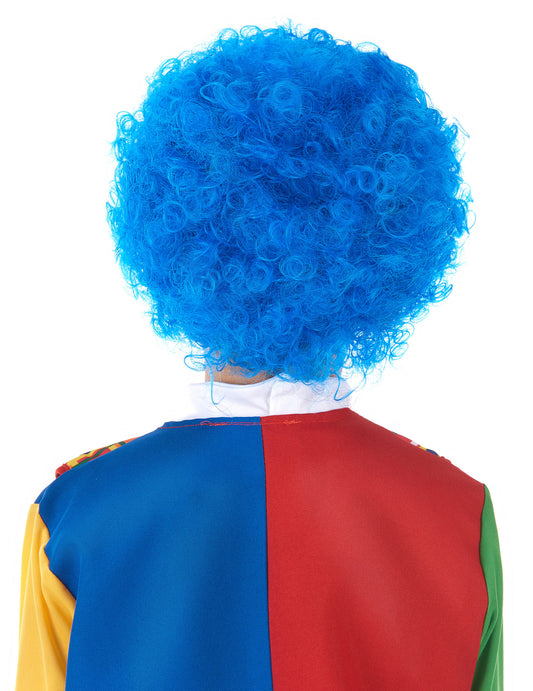 Vue de dos de la perruque de clown pour enfant