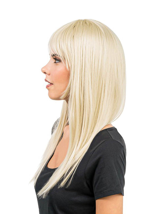 Blonde Perücke lang Luxus für Damen - frisierbar