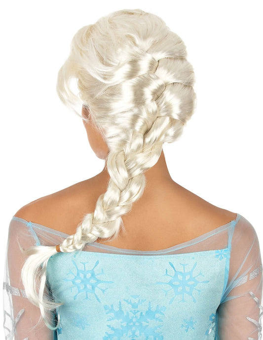 Blonde Perücke mit Zopf für Frauen