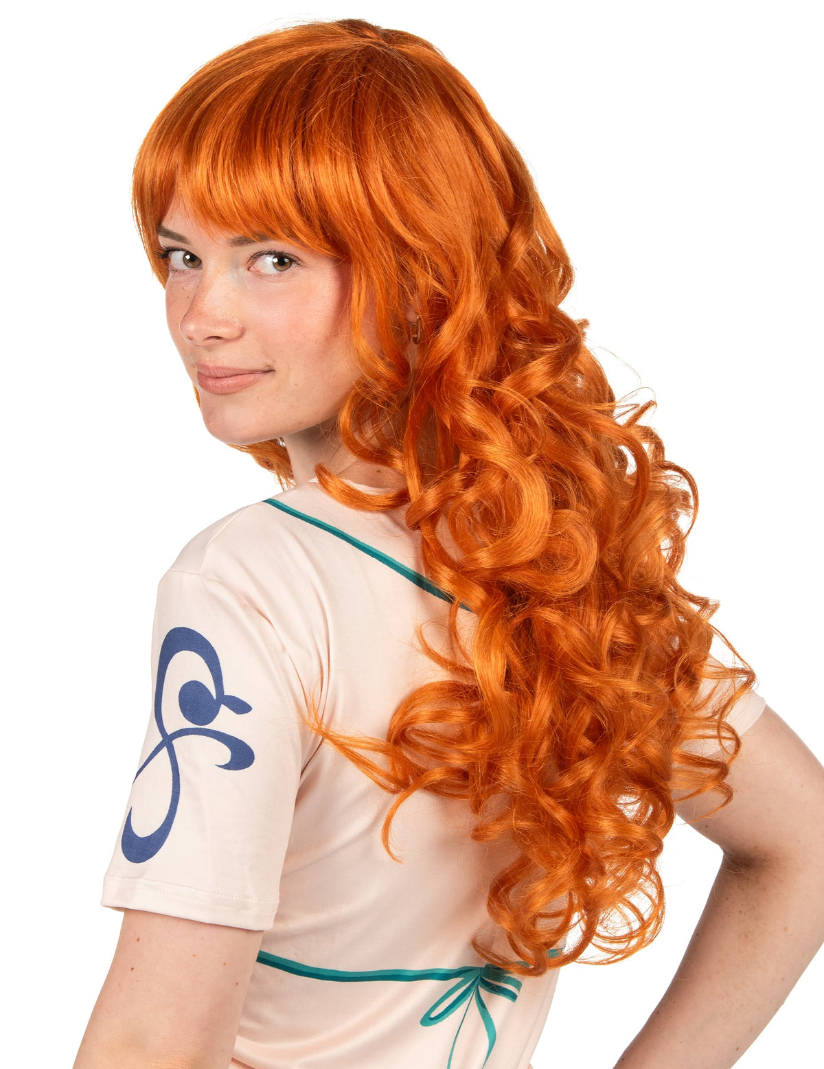 Vue de profil de la perruque Nami One Piece