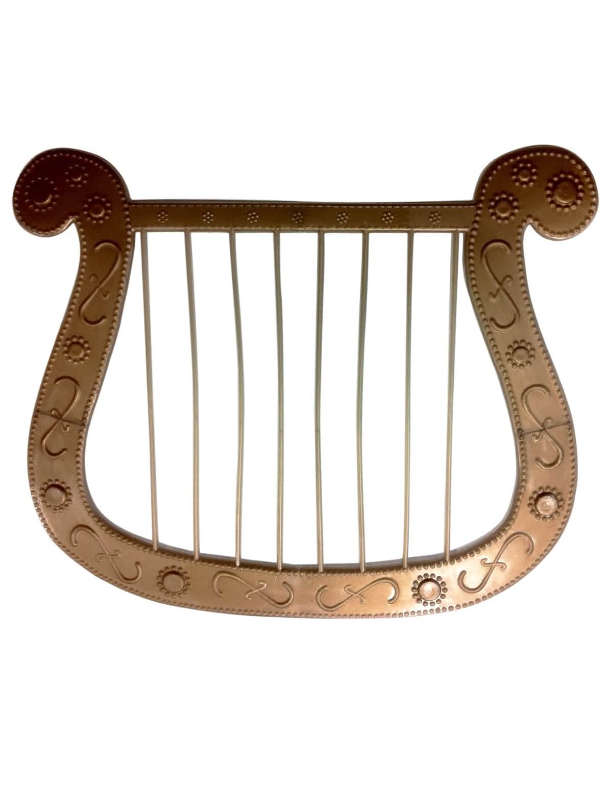 Petite harpe d'ange pour adulte dorée