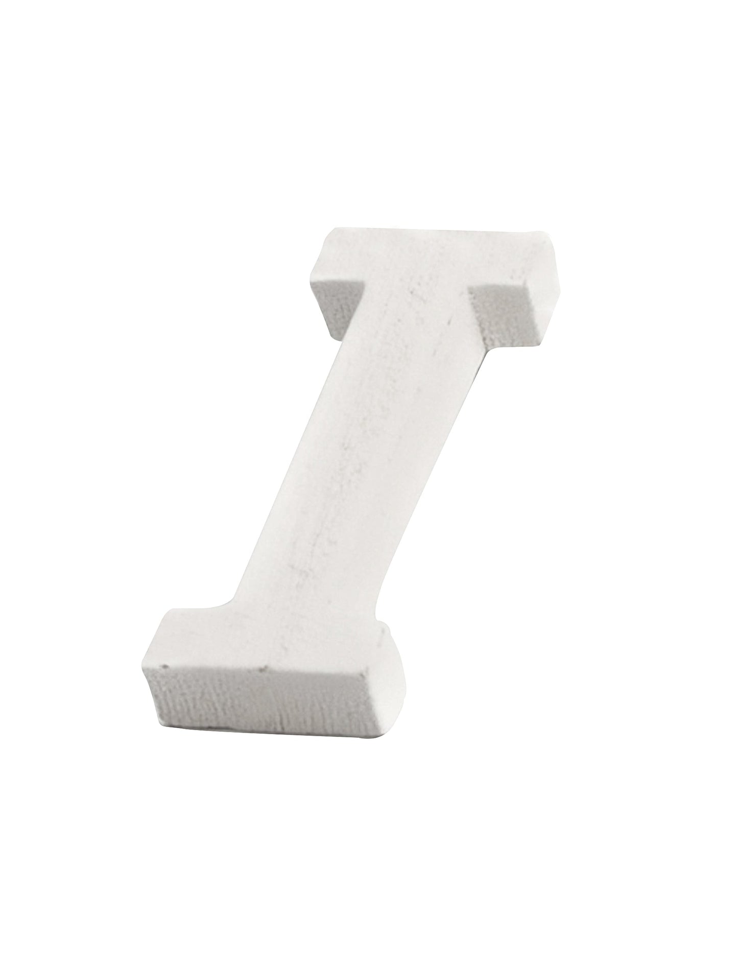 Lettre i en bois pour décoration personnalisée blanc