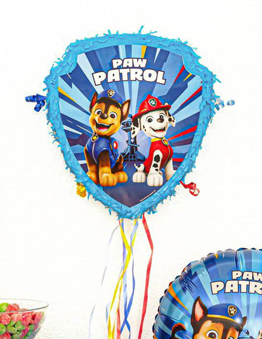 Zugpiñata Paw Patrol™ blau (33 cm x 38 cm x 9 cm)