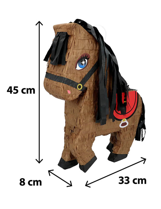 Braunes Pferd Piñata 43 cm