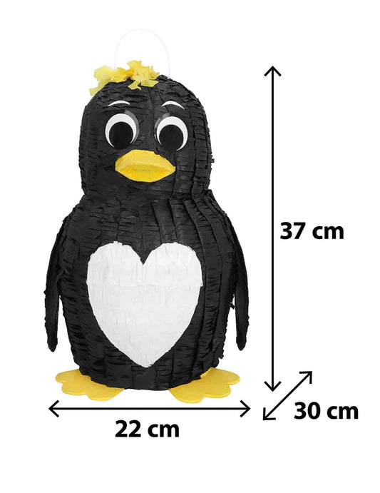 Pinguin-Piñata für Kinderpartys 37 cm