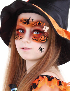 Halloween Make-up in Orange