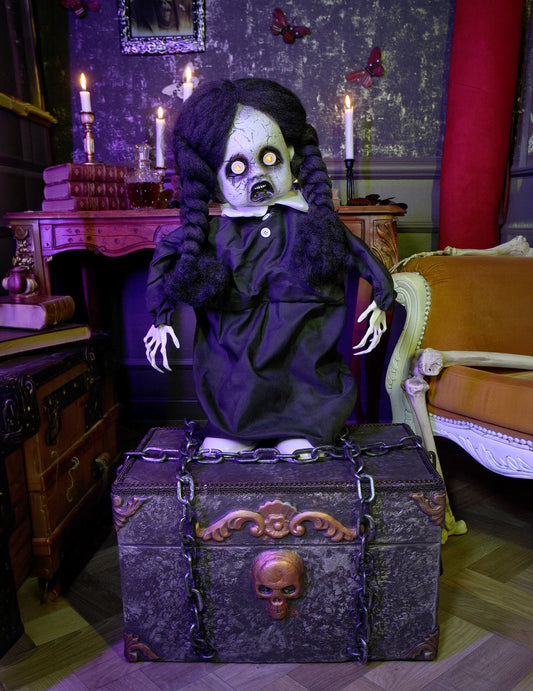 Animierte, leuchtende Gothic-Puppe, 92cm
