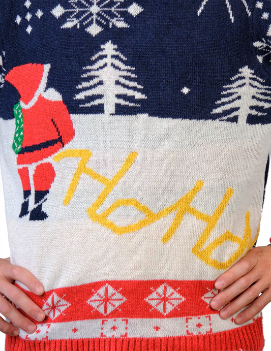 Weihnachtspullover mit erwachsenem Weihnachtsmann
