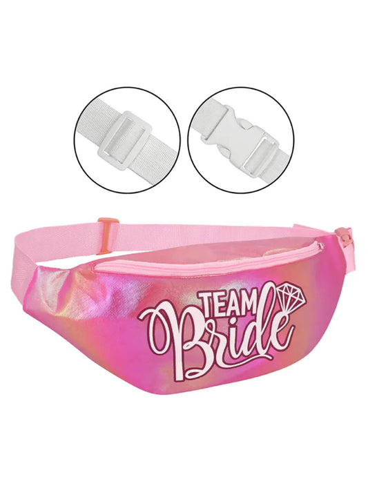 Team Bride Gürteltasche in Pink für Erwachsene