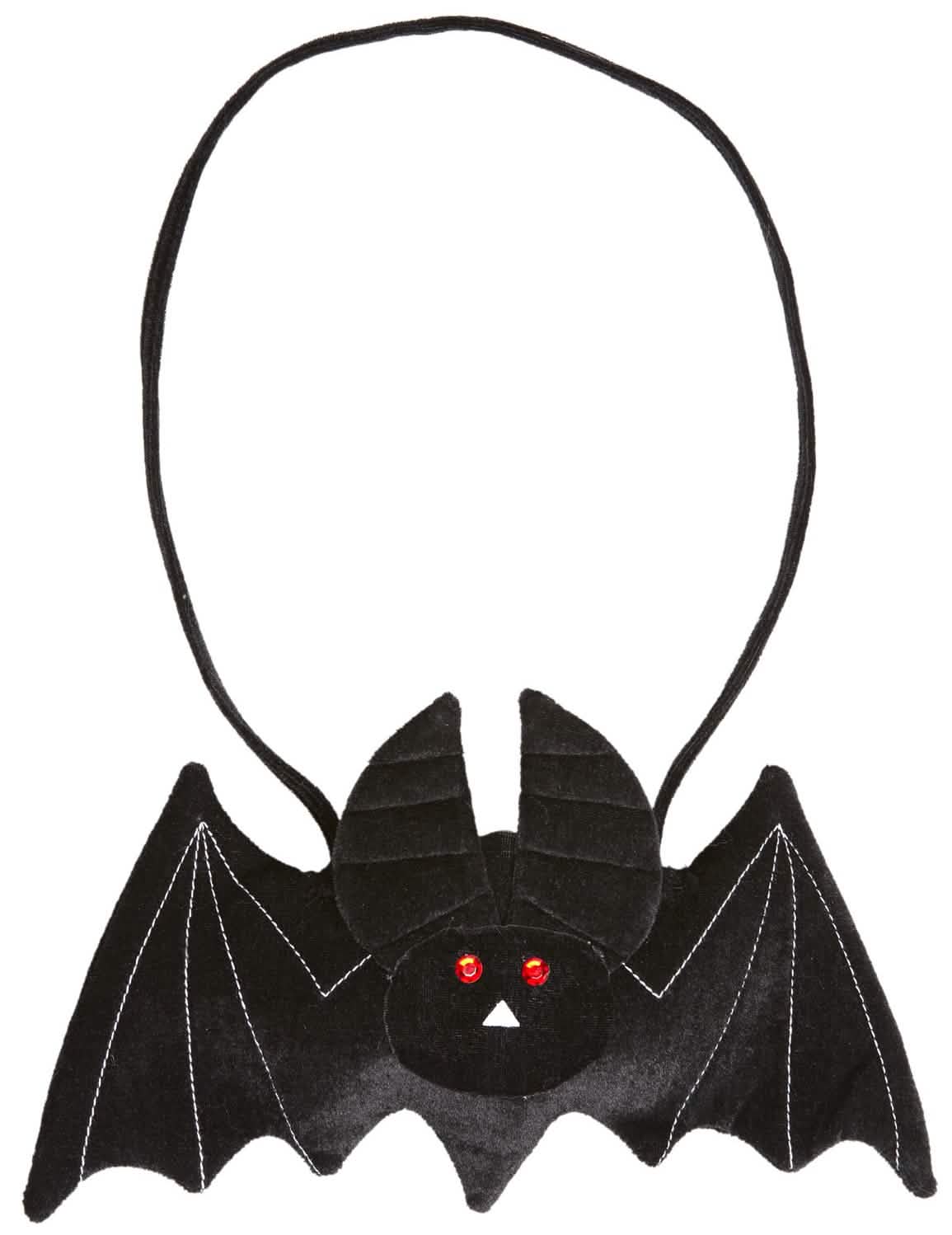 Sac chauve-souris Halloween pour adulte noir avec yeux rouges