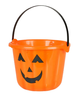 Halloween-Eimer und Bonbontüten