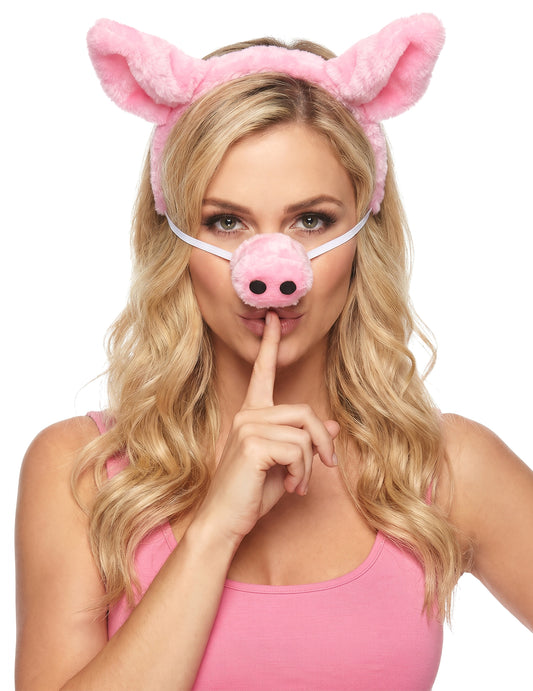 Schwein-Haarreif und Nase für Erwachsene
