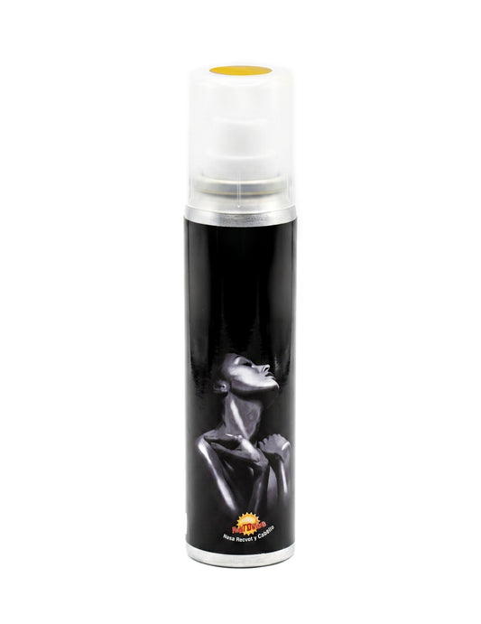 Gelbes Körperglitzerspray 75 ml