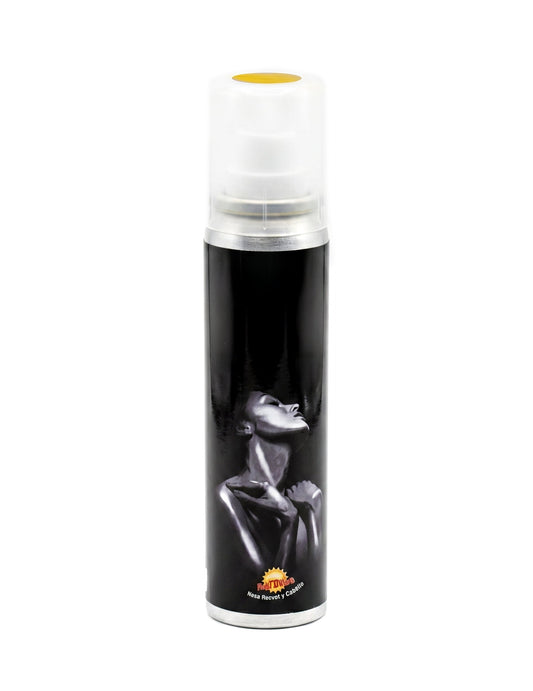 Gelbes Körperglitzerspray 75 ml