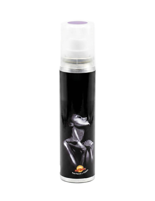 Lila Körperglitzerspray 75 ml