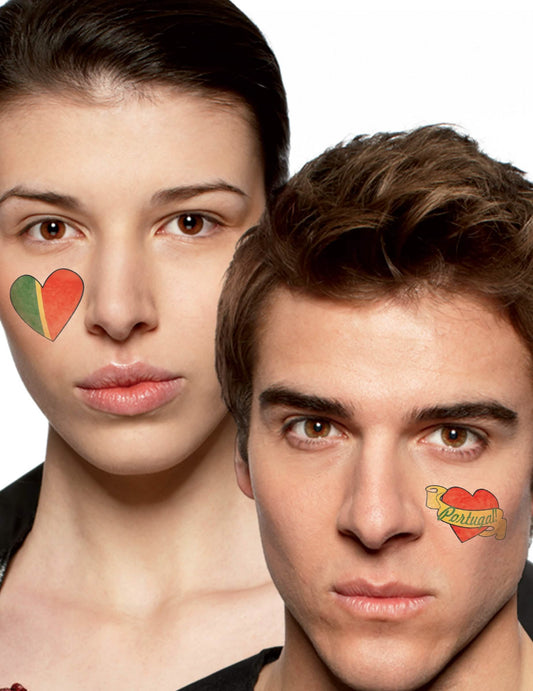 Temporäre Tattoos für Portugal-Fans