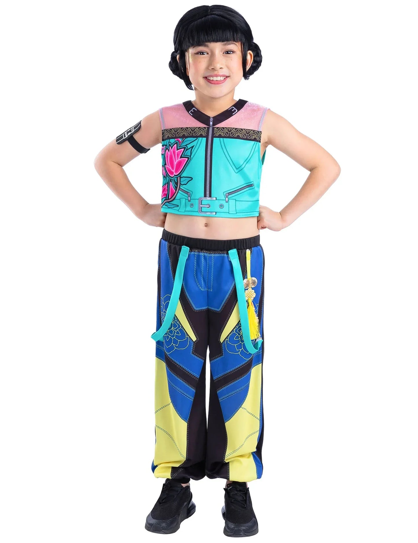 Zoey Kpop Demon Hunter™ Kostüm und Perücken Set für Mädchen