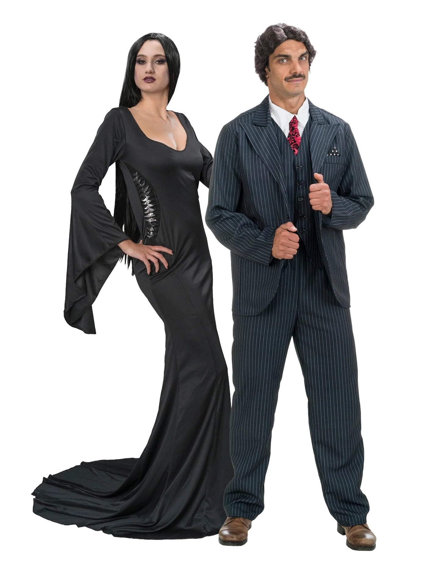 Gomez und Morticia Addams Wednesday Paarkostüm für Erwachsene