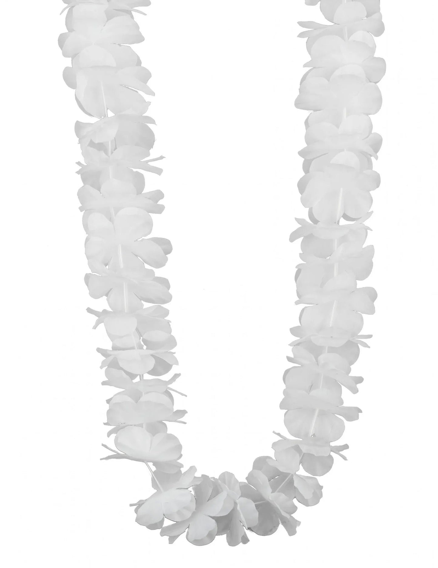12 Colliers hawaï blanc