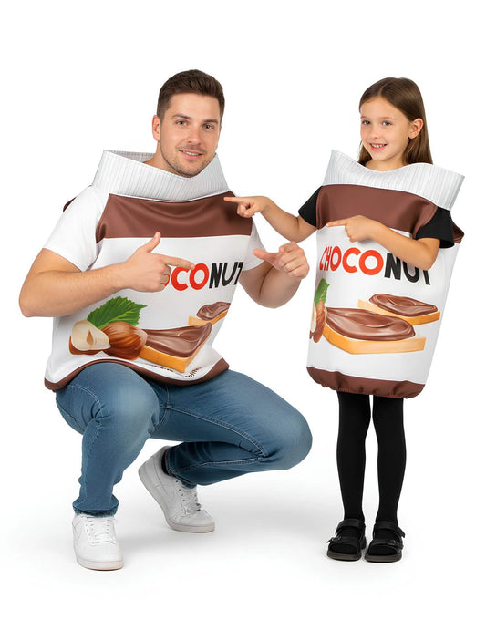 Choconut Paarkostüm für Erwachsene und Kinder