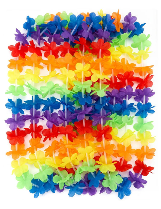 Lot de 12 Colliers bienvenue multicolore