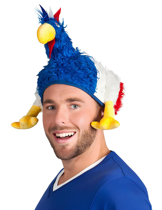 Set des französischen Fans: Hut, Nebelhorn und Make-up