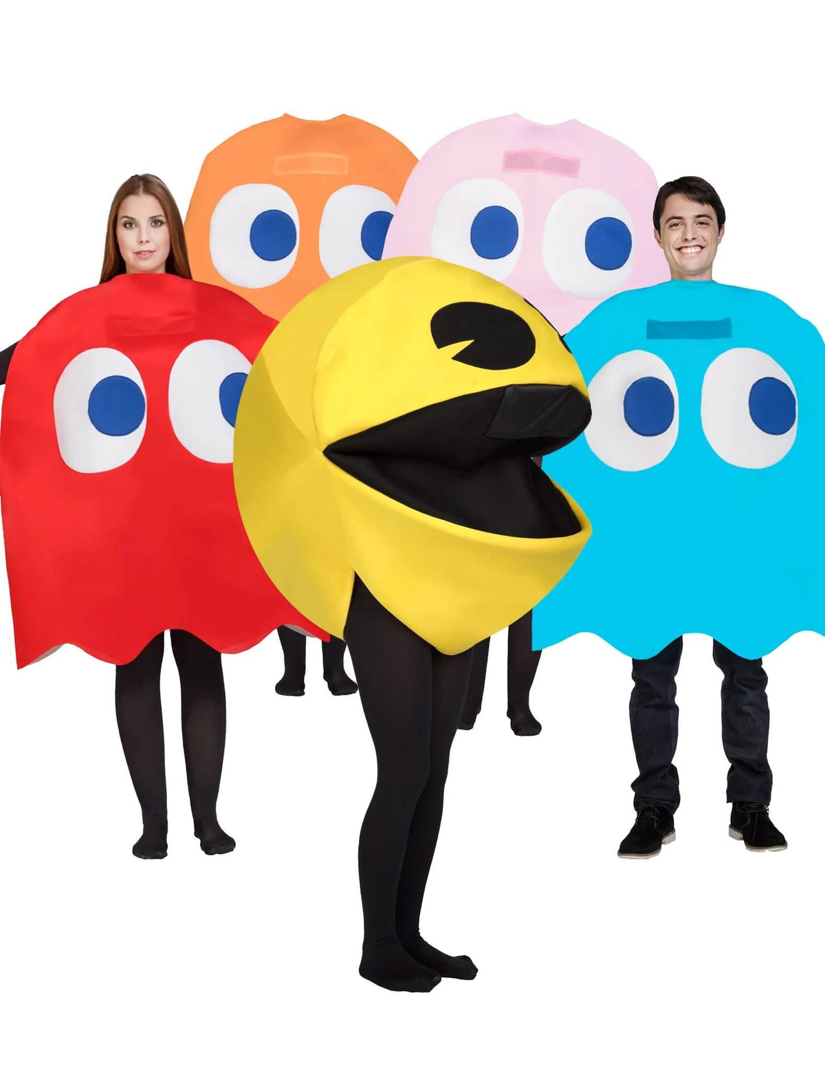 Pac-Man 5er Gruppenkostüm Erwachsene