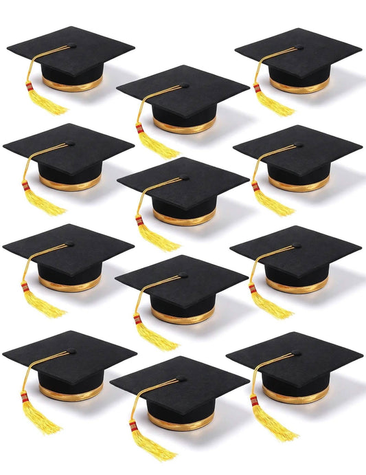 12 Graduation-Hüte für Erwachsene