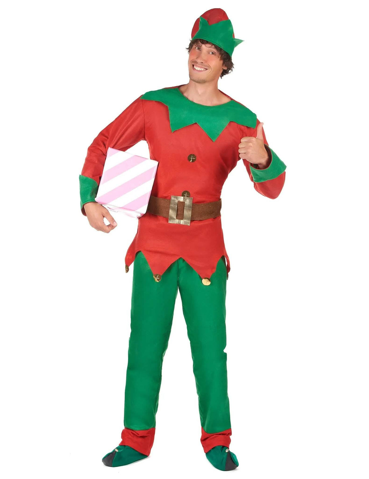 Weihnachtselfen Paar-Kostüm für Erwachsene