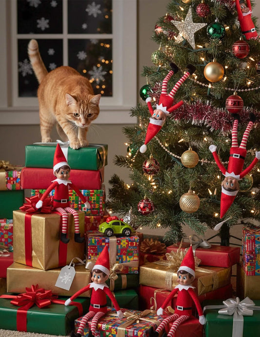 6er-Set freche Weihnachtswichtel