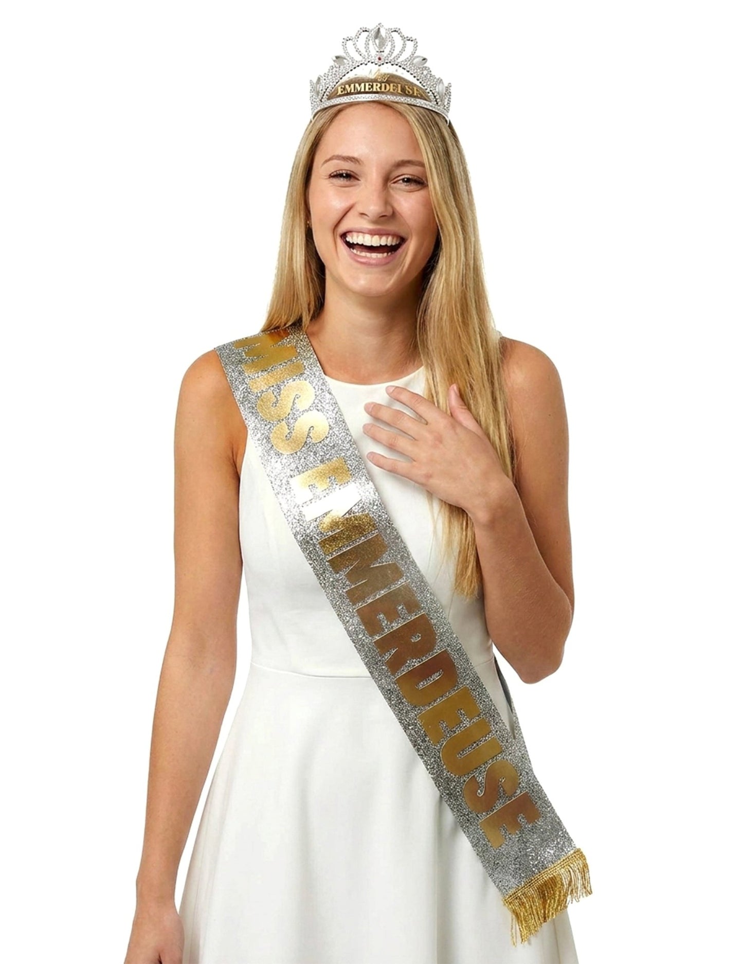 Miss Nervensäge Accessoires Set Schärpe & Diadem 2-tlg.