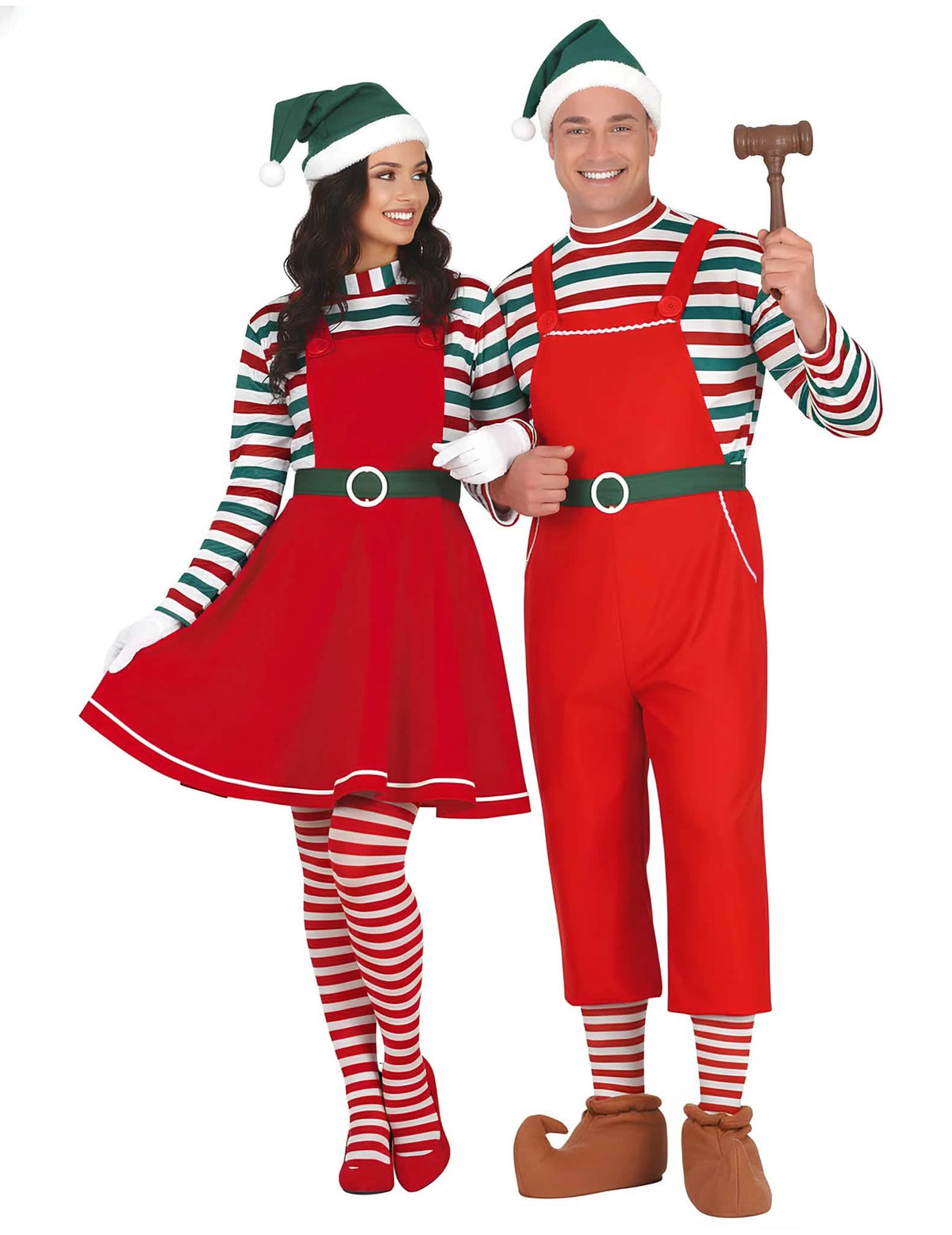 Weihnachtswichtel Partnerkostüm für Erwachsene