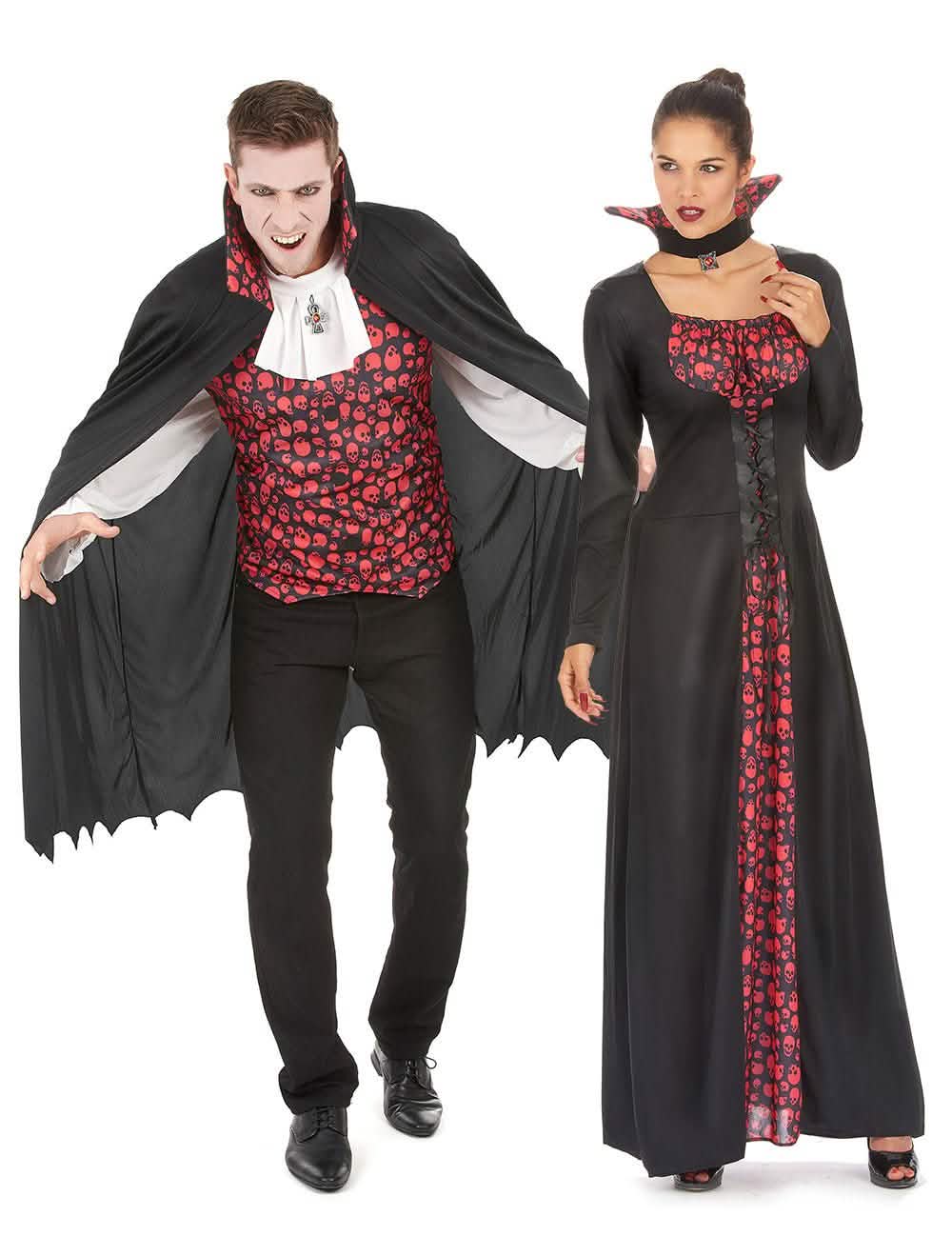 Vampir Paarkostüm für Erwachsene