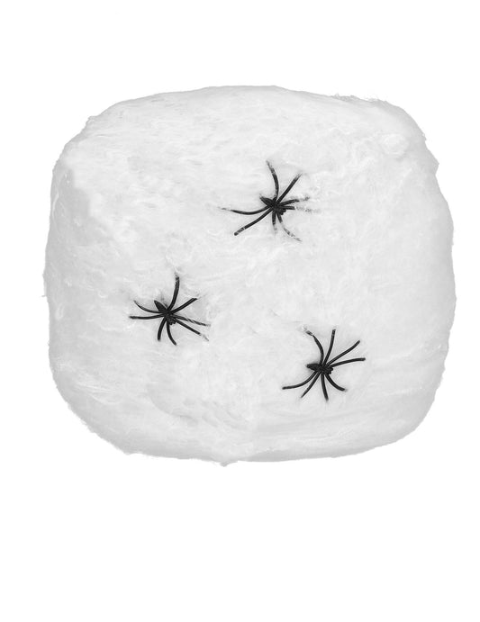 Halloween Spinnennetz weiß inklusive Spinnen 20 g