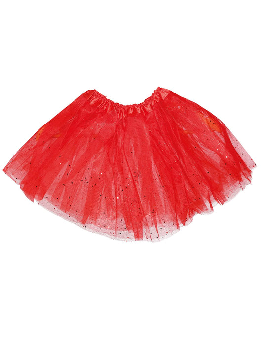 Vue à plat du tutu à paillettes pour fille