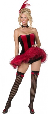 vegaoo French can-can Cabaret-Kost&uuml;m f&uuml;r Damen M