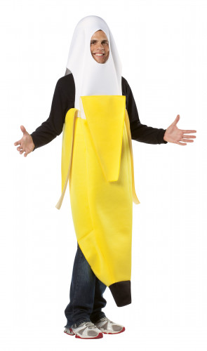vegaoo Bananen - Kost&uuml;m f&uuml;r Erwachsene Einheitsgr&ouml;&szlig;e