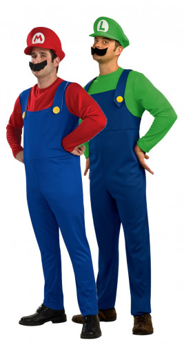 Mario� und Luigi-paarkost�m f�r Herren