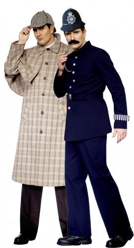 Sherlock Holmes� und Polizisten-Kost�m f�r Erwachsene