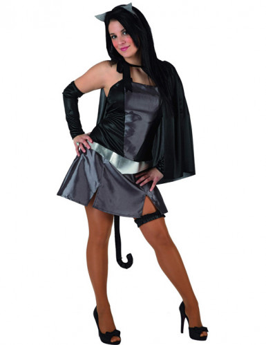 vegaoo Katzen-Kost&uuml;m Halloween f&uuml;r Damen M