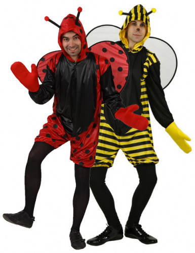 vegaoo Bienen- / Marienk&auml;fer-Kost&uuml;m f&uuml;r Paare Einheitsgr&ouml;&szlig;e