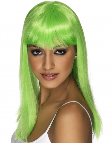 vegaoo Glamour&ouml;se, gr&uuml;ne Per&uuml;cke f&uuml;r Damen Einheitsgr&ouml;&szlig;e
